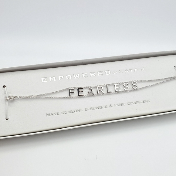 FEARLESS Empowered by Maya J Silver Bracelet NEW NWT Taylor Swift Eras Tour - Picture 2 of 4